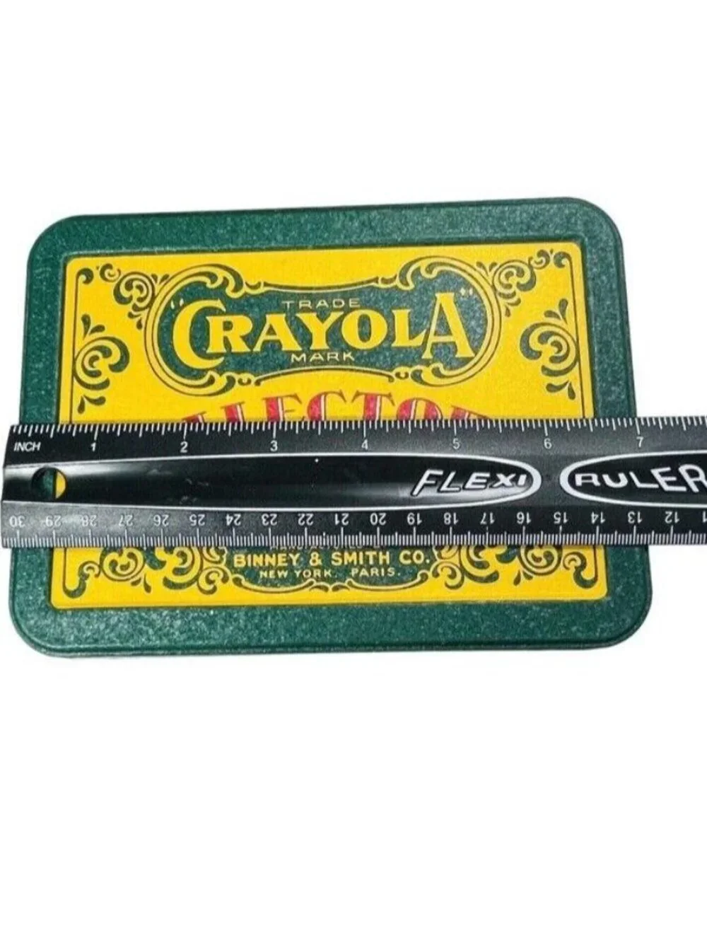 TARNISHED Aged Crayola Collector Tin W Lid Storage Gift Box Limited Edition NO C